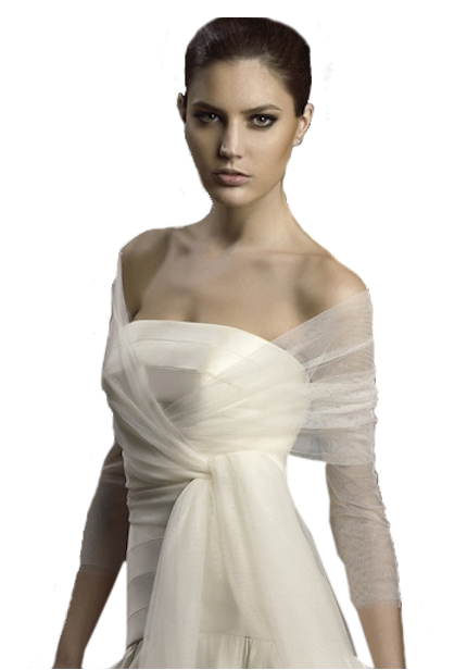 TUBE FEMME EN BLANC PNG
