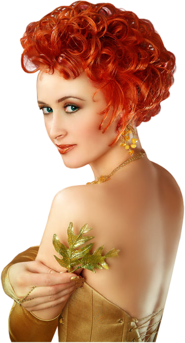 TUBE FEMME ROUSSE EN PNG